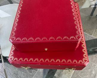 Empty Cartier boxes