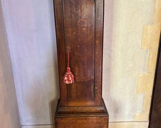 Georgian grandfather clock 82"h x 18.5"x 11"d