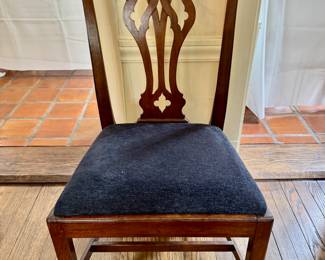 4 Chippendale side chairs - various styles