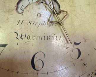 Georgian grandfather clock 82"h x 18.5"x 11"d