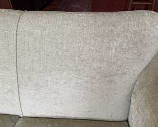 Light pistachio sofa 33"h x 90" long x 40"d