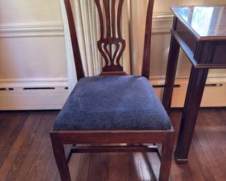 4 Chippendale side chairs - various styles