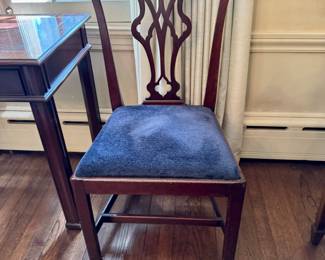 4 Chippendale side chairs - various styles