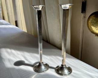 Cartier sterling bud vases