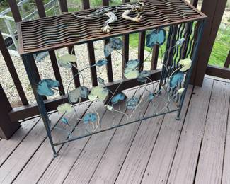 Cool metal patio table