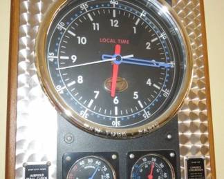 Charles Lindbergh Spirit of St. Louis Temp. Humidity Wall Clock