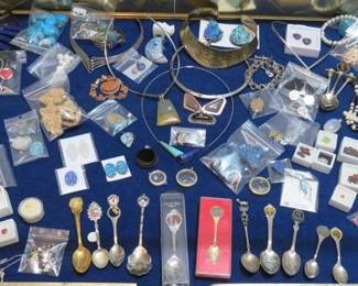 Hand Made Jewelry, Gemstones, Souvenir Spoons