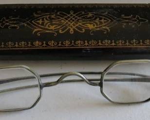 Antique Spectacle Glasses with Case