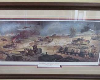 "Crossing The WADI-AL-BATIN" February 27, 1991, IRAQ By Samson Pollen Signed & Numbered Print