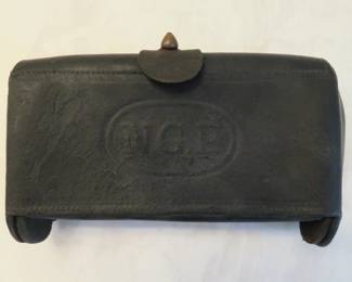 Original 1873 Post Civil War Era J. H. Wilson NGP Leather Ammo Pouch