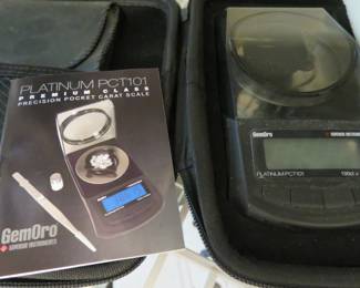 GemOro Platinum PCT101 Premium Glass Precision Pocket Carat Scale