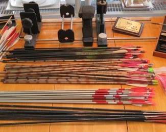 Collection of Archery Arrows & Equipment