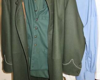 Military Civil War Reenactment Suite/Overcoat & Shirts