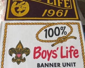 1961, 62 & 63 Boy Scout Boy's Life Felt Pennant Banners