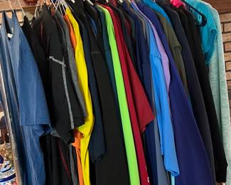 Lots of sports clothes - size 2xl & up for men’s
Also fishing shirts