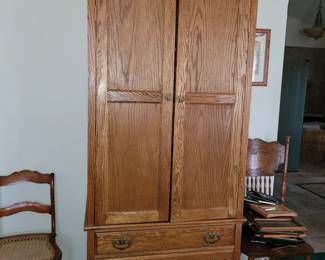 Mission Oak Armoire