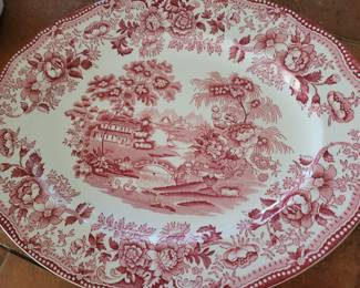 Tonquin Red Alfred Meakin -Staffordshire England Platter