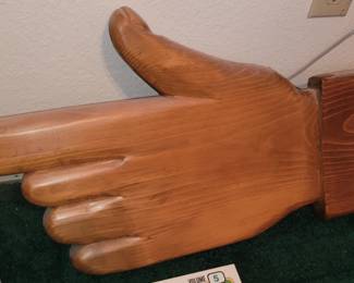Very Large Double Sided Wooden Hand