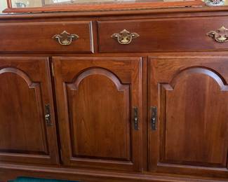 Ethan Allen Cherry Wood Sideboard/Buffet (Length 48", Width 20", Height 33")