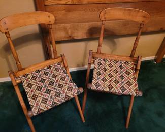 Civil War era Camp Chairs in Excellent Condition!