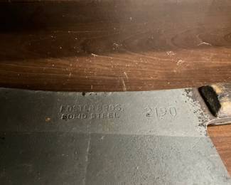 Foster Bros. Solid Steel Meat Cleaver