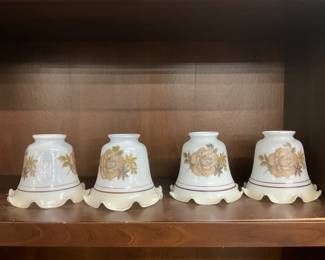 1960's Glass Lamp shades