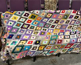 Hexagon Quilt or Hexie Quilt Top