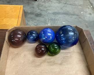 Assorted Sizes of Decorative Glass Balls