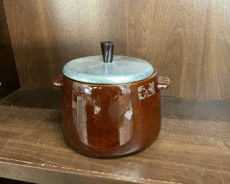 1950's West Bend Ceramic Bean Pot