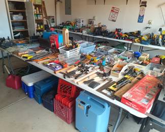 Hand tools, toolboxes and containers