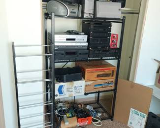 Electronics, stereo stuff, vcr's, speakers