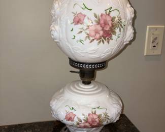 Phoenix Lamps N.J. #906 Wild Rose Gone With the Wind Style Parlour Lamp!