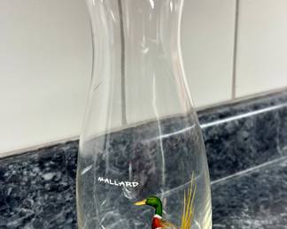 Vtg. Ned Smith Mallard Carafe