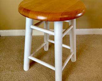 Small White Stool