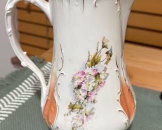 Vtg. Brunswick Germany 1747 Hand Painted Floral Chocolate Coffee Pot