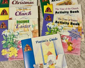 Mouse Prints Journey Through the Church Year HC Storybooks, Activity Books, & Parent’s Guide - Set of 7 Books!!