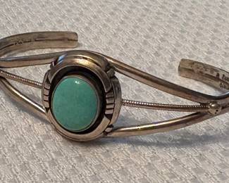 Evelyn Spencer Navajo Sterling Silver Bracelet / Native American / Southwest