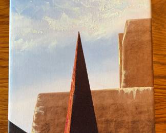 Hand Painted Oil Painting 8”x12” “Santa Fe Pyramid”
