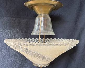 Deco 1930’s/40’s Beautiful Bedroom Ceiling Light Fixture
