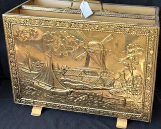 Brass Ships Magazine Rack