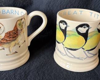 Emma Bridgewater Barn Owl Hooters & Great Tits Bird Mugs