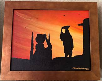 “Greeting The Sun” Silhouettes by Jonathan Warm Day Coming • Los Hueros