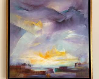 Lydia Johnston (20”x20”) Oil on Canvas Framed “Where The Wind Lives”