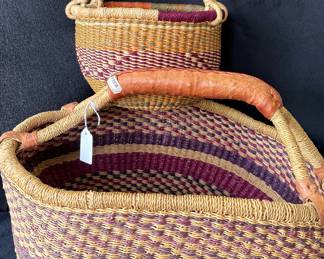 African (Ghana) Market Basket & ~9” Basket / Africa / Baskets