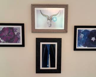 Georgia O’Keefe, “City Nights” “Skull” & “Purple Petunias”