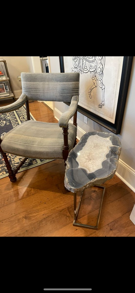 Custom Agate Accent Table