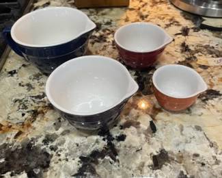 Measuring Bowls set of 4. Anchor mark on bottom.