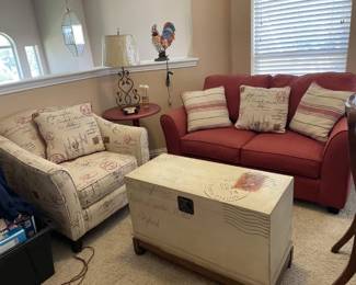Great furniture for sitting area....great for patio or small area. Love Seat, Cahir, Storage Chest