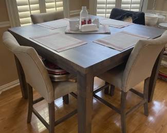 Breakfast Table - 36 x 48"; 4 Chairs 24 x 40" each