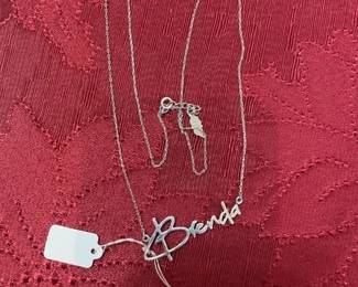 "Brenda" Sterling Necklace